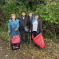 Alex with the litter picking team