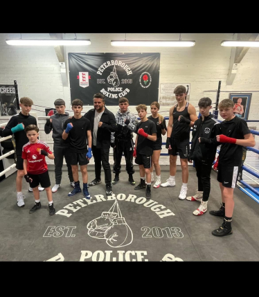 Cllr Alex Rafiq at the Peterborough Police Amateur Boxing Club